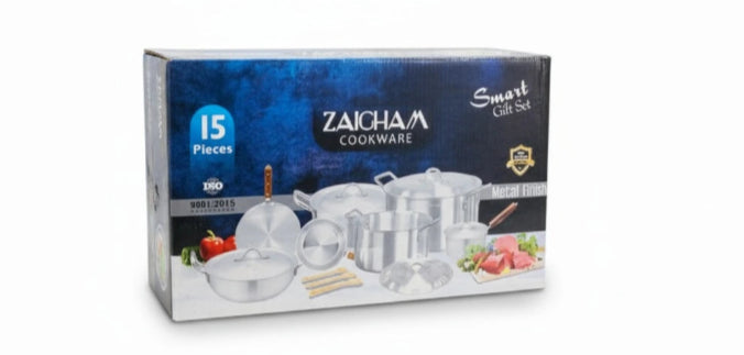 Zaiham cookware set packaging on a white background