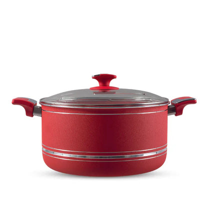 Marble Coated Non-Stick Casserole with Glass Lid | Multiple Sizes for Family & Bulk Cooking