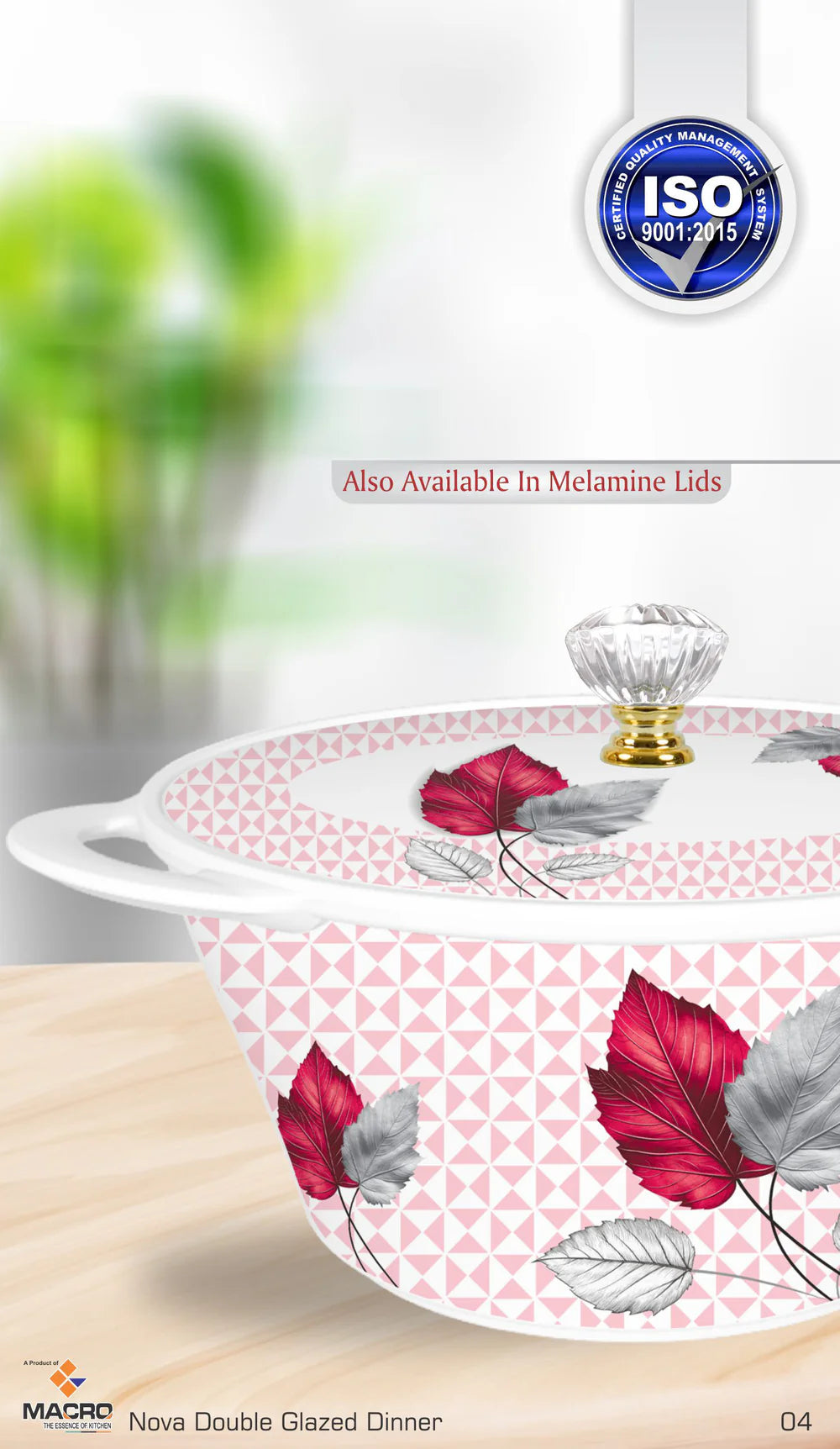 NOVA 80-Piece Double Glaze Melamine Dinner Set | Complete 15-Person Tableware Set