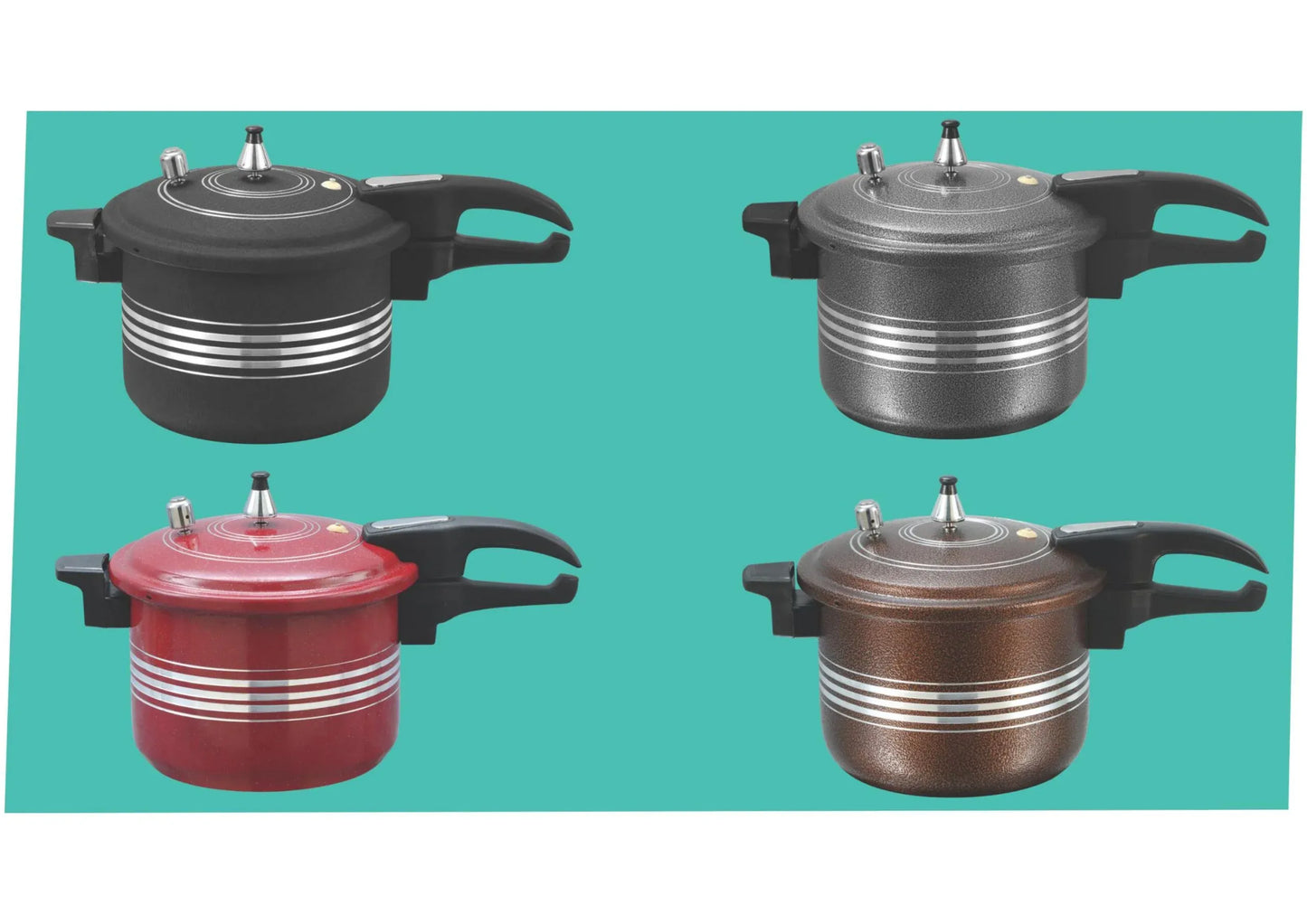 Super National 9 Liter Non-Stick Pressure Cooker | Heavy Anodized | Fast & Healthy Cooking
